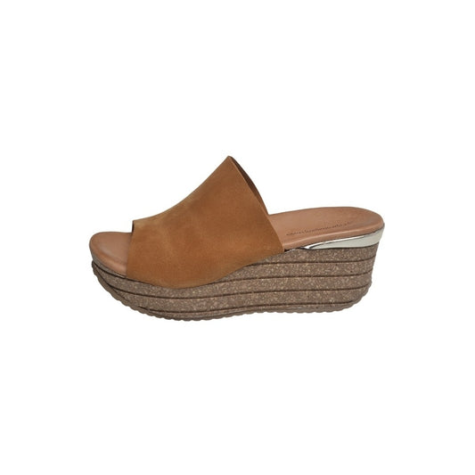 COPENHAGEN SHOES SISSEL Sandalen met sleehak 112 Cognac