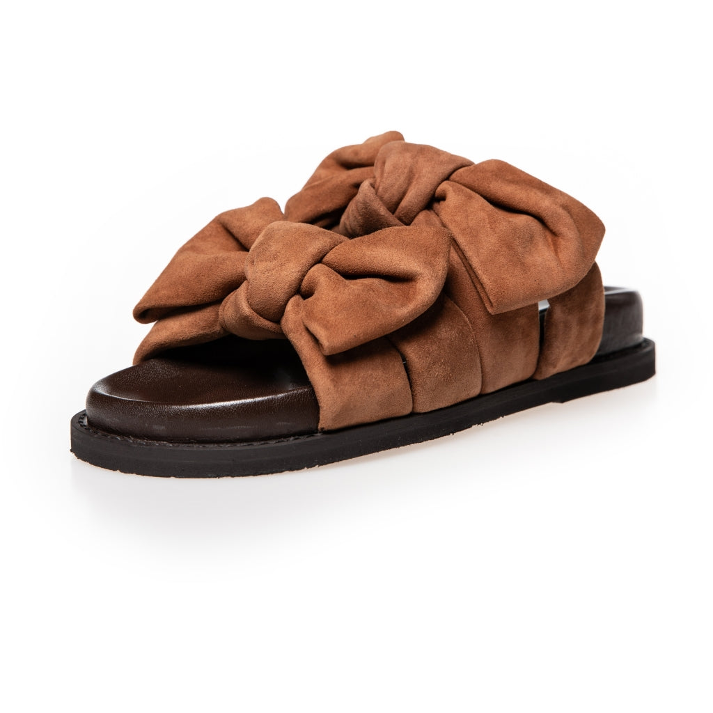 COPENHAGEN SHOES SUMMER DREAM SUEDE Slippers 0241 COGNAC