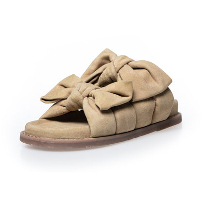 COPENHAGEN SHOES SUMMER DREAM SUEDE Slippers 1507 CAMEL