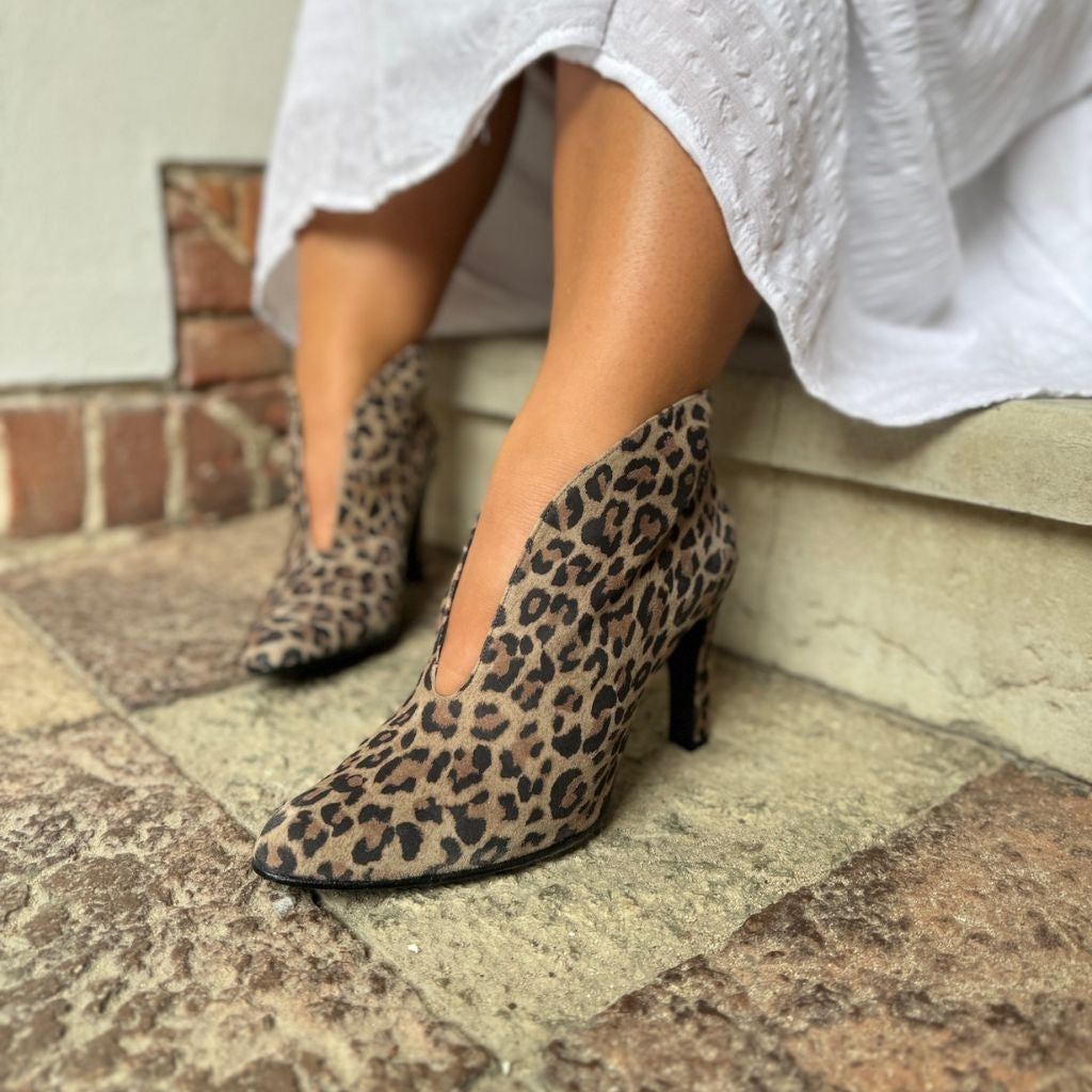 COPENHAGEN SHOES SUS 21 LEP. Heels 020 Brown leopard