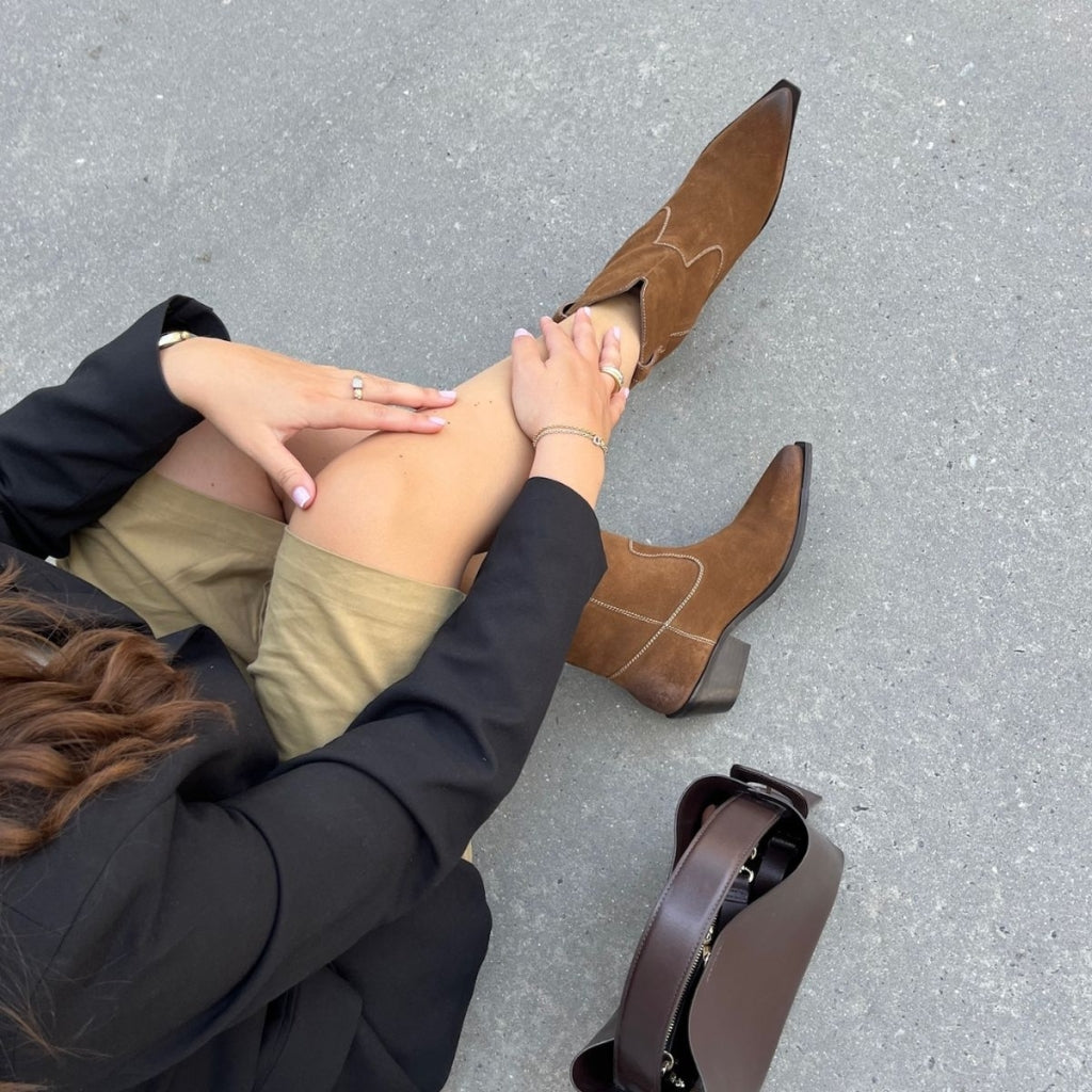 COPENHAGEN SHOES THE COUTURE WALK S. Laarzen 0134 TOBACCO