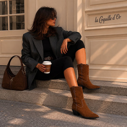 COPENHAGEN SHOES THE COUTURE WALK S. Laarzen 0134 TOBACCO