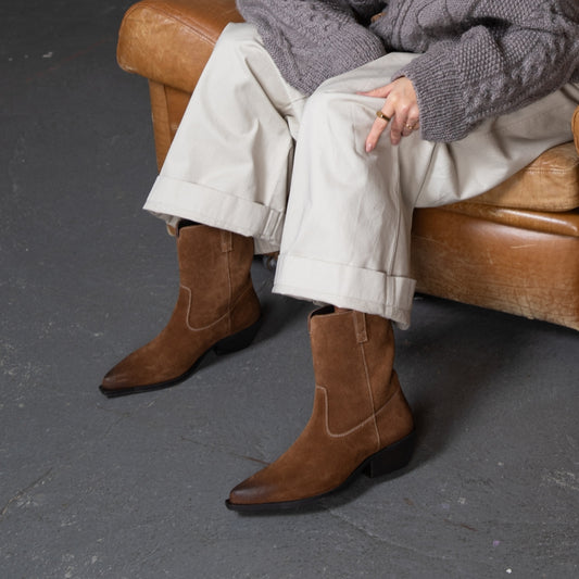 COPENHAGEN SHOES THE COUTURE WALK S. Laarzen 0134 TOBACCO
