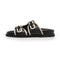 COPENHAGEN SHOES THE FEELING LEATHER Slippers 0010 BLACK/BEIGE