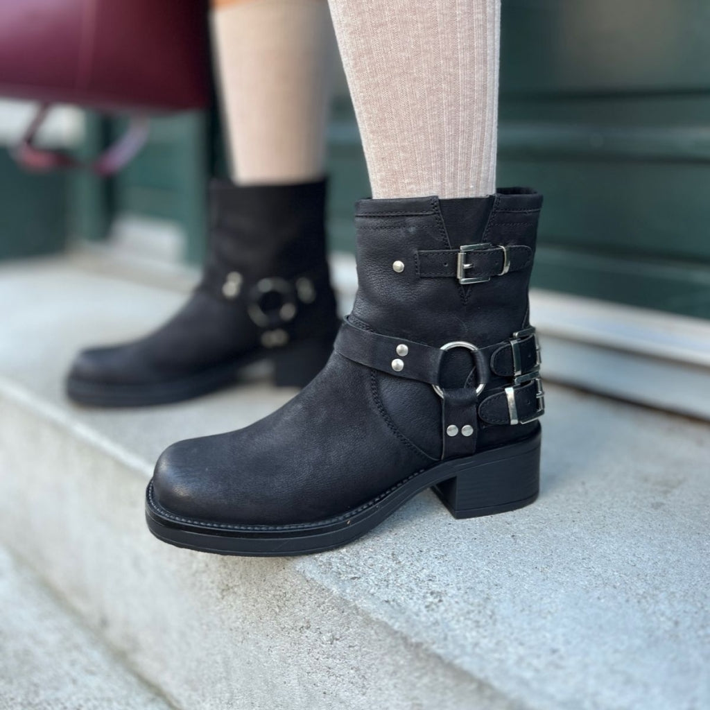 COPENHAGEN SHOES THE MAGIC MOVE NUBUCK Laarzen 110 Black nubuch