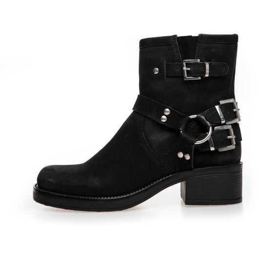 COPENHAGEN SHOES THE MAGIC MOVE NUBUCK Laarzen 110 Black nubuch
