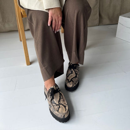COPENHAGEN SHOES THE MOVEMENT - TAUPE SN Shoe 005 TAUPE-BLACK