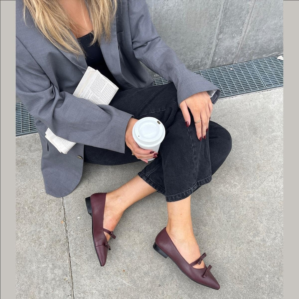 COPENHAGEN SHOES THE ONE - BORDEAUX Ballerinas 2222 BORDEAUX