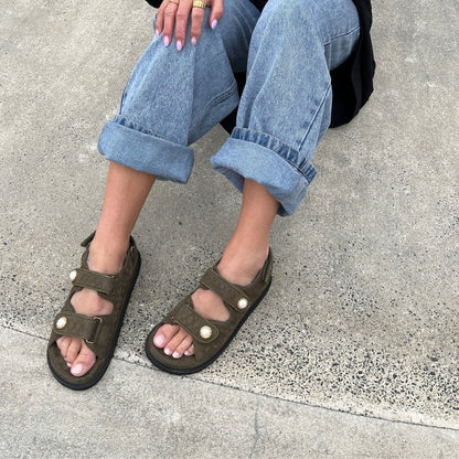 COPENHAGEN SHOES THE PEARL SANDAL Sandalen 100 ARMY GREEN