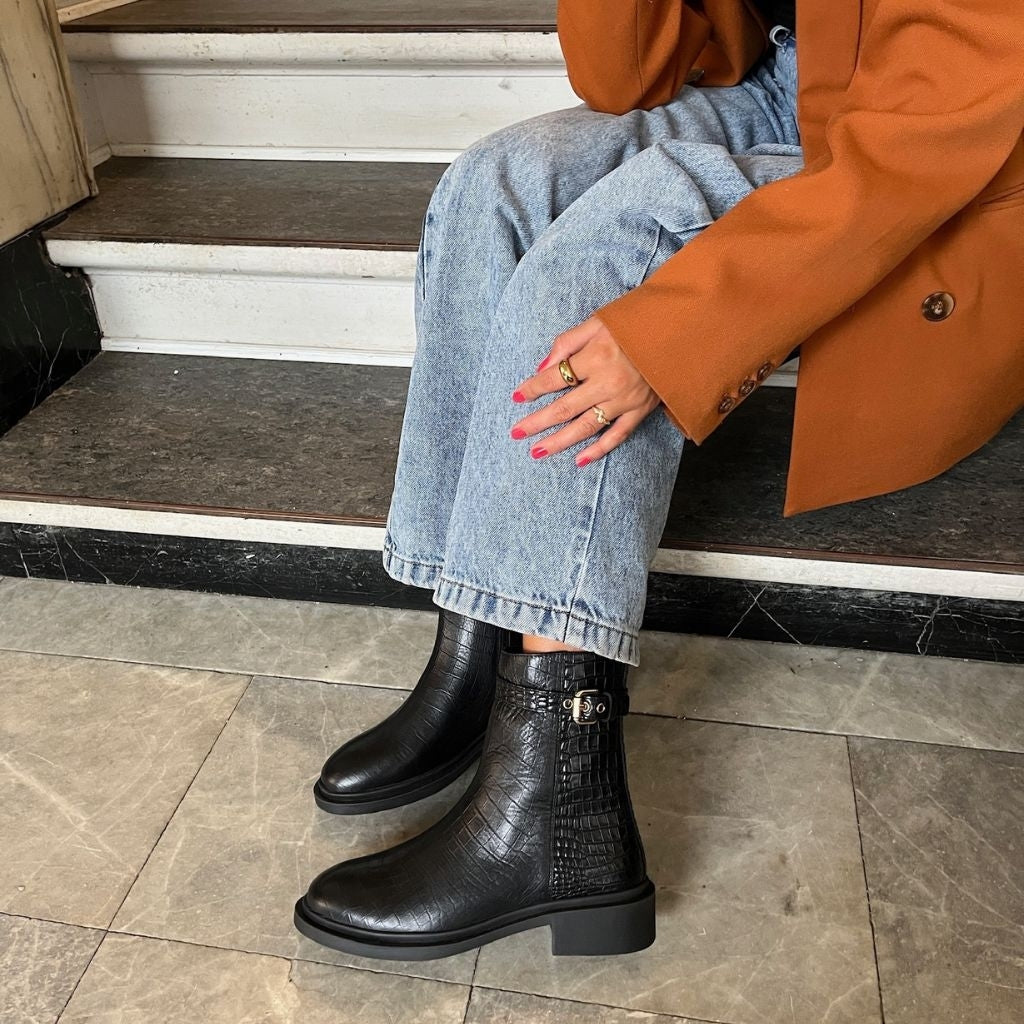 COPENHAGEN SHOES THE REAL ENERGY Laarzen 0001 BLACK