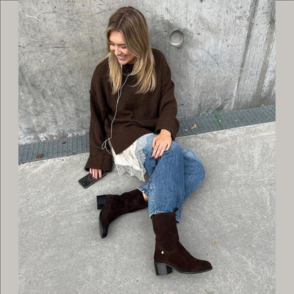 COPENHAGEN SHOES THE REAL WALKING SUEDE Laarzen 0012 BROWN