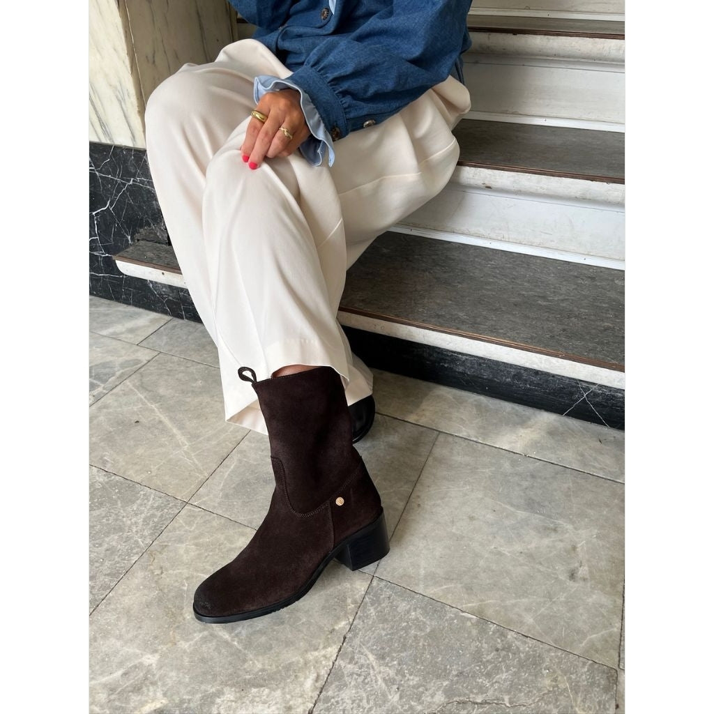 COPENHAGEN SHOES THE REAL WALKING SUEDE Laarzen 0012 BROWN