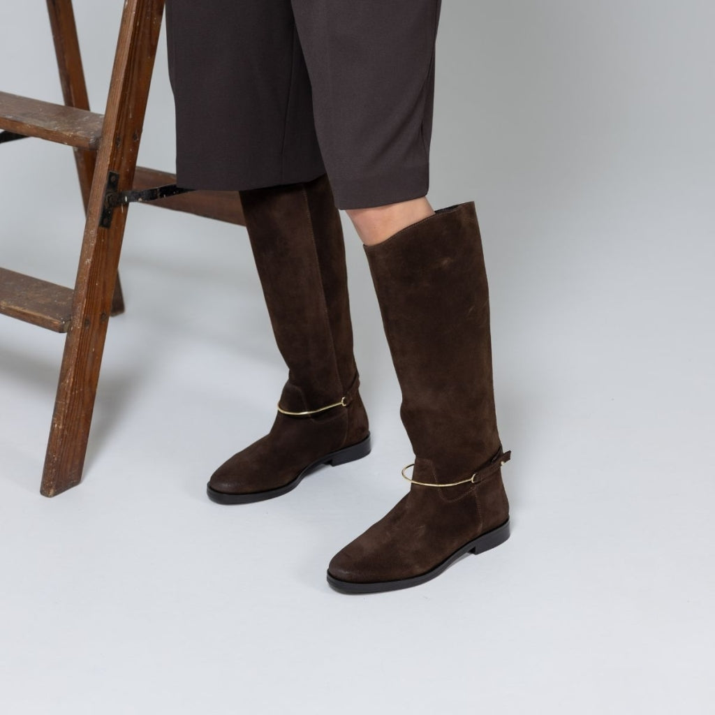 COPENHAGEN SHOES THE SPUND BOOT Long boot 0018 DK BROWN