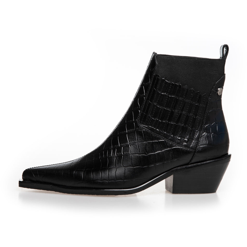 COPENHAGEN SHOES THE WALKING BOOT - LEATHER Laarzen 0001 BLACK