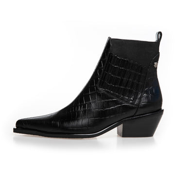 COPENHAGEN SHOES THE WALKING BOOT - LEATHER Laarzen 0001 BLACK