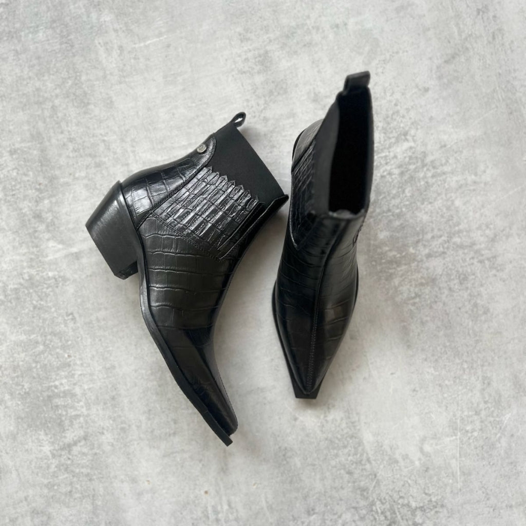 COPENHAGEN SHOES THE WALKING BOOT - LEATHER Laarzen 0001 BLACK