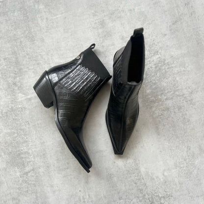 COPENHAGEN SHOES THE WALKING BOOT - LEATHER Laarzen 0001 BLACK