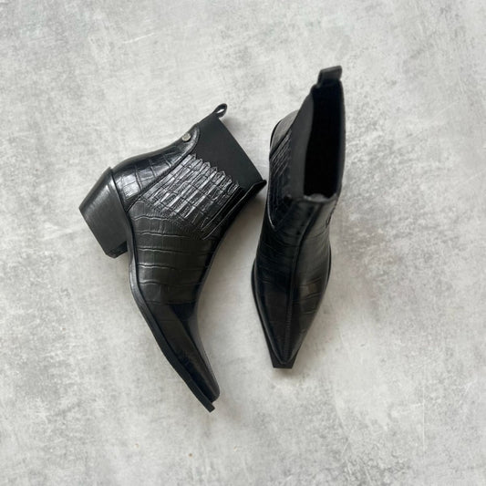COPENHAGEN SHOES THE WALKING BOOT - LEATHER Laarzen 0001 BLACK