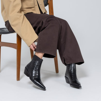 COPENHAGEN SHOES THE WALKING BOOT - LEATHER Laarzen 0001 BLACK