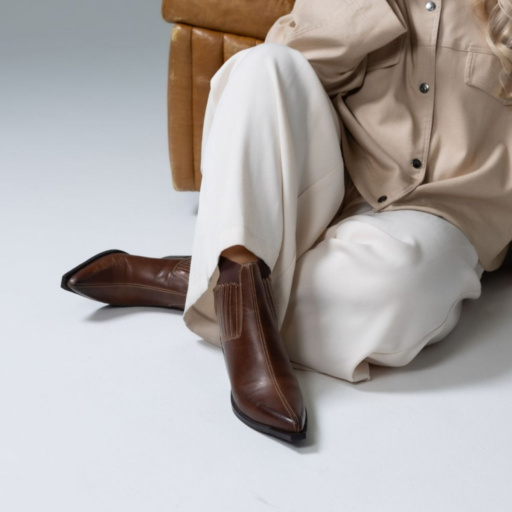COPENHAGEN SHOES THE WALKING BOOT L Laarzen 0242 DARK COGNAC