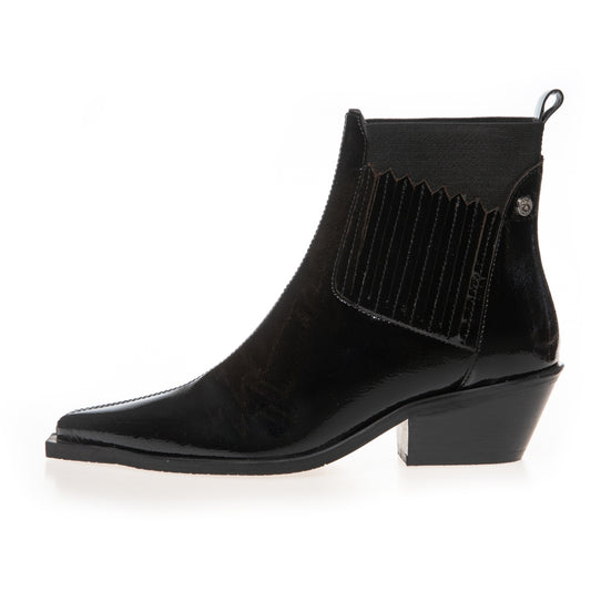COPENHAGEN SHOES THE WALKING BOOT PATENT Laarzen 0011 BLACK PATENT