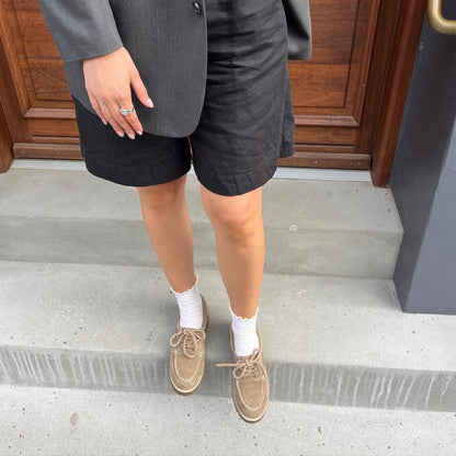 COPENHAGEN SHOES THE WALK SUEDE Boat Shoe 0301 BISCUIT