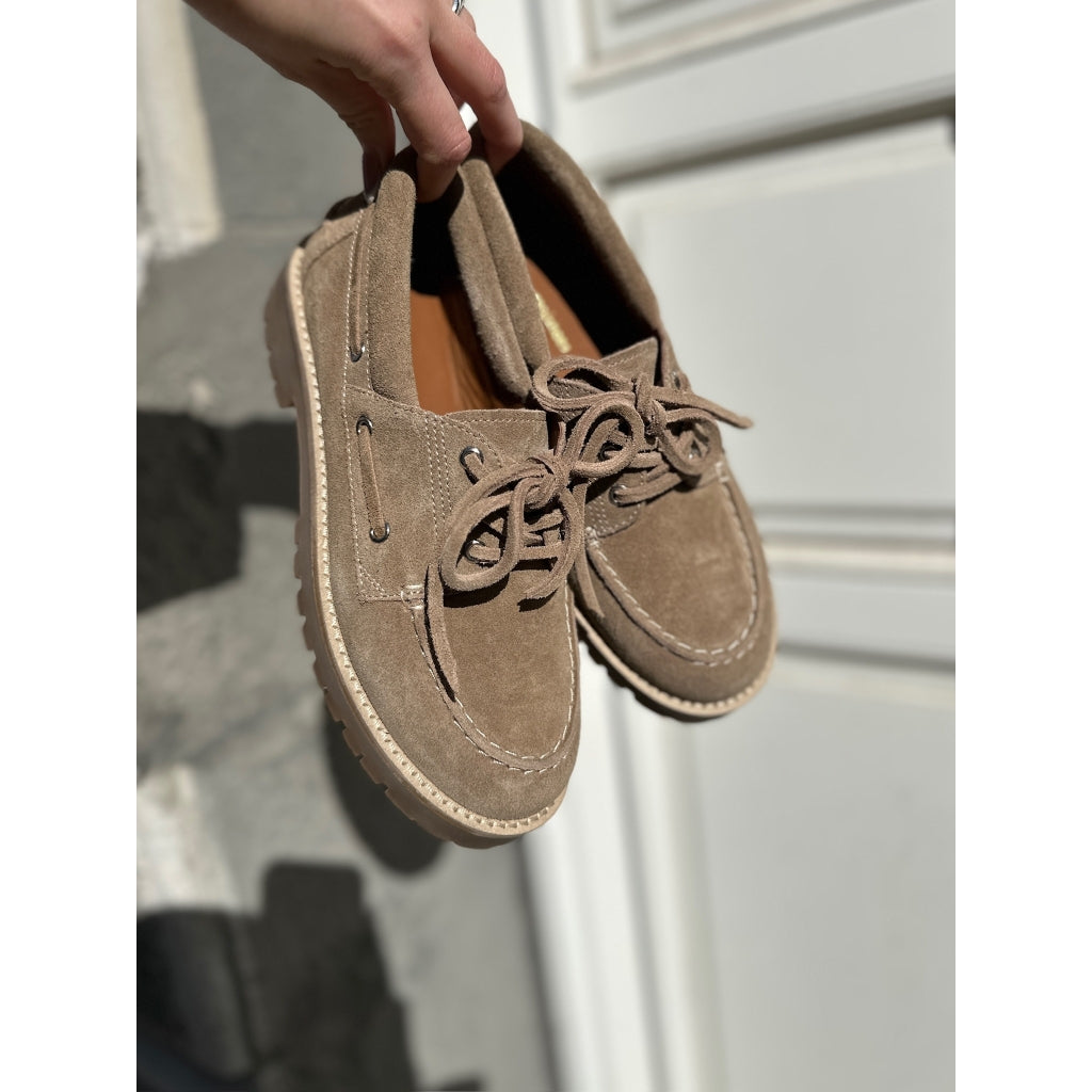 COPENHAGEN SHOES THE WALK SUEDE Boat Shoe 0301 BISCUIT