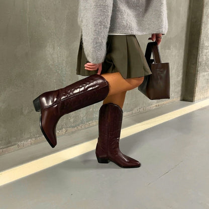 COPENHAGEN SHOES TULIPS Long boot 422 Wine red