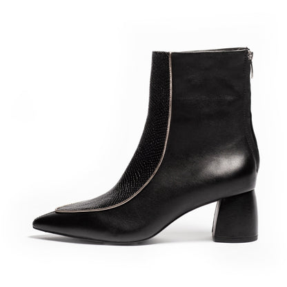 COPENHAGEN SHOES VIBES OF FASHION SNAKE / Copenhagenshoes by Josefine Valentin Laarzen 008 BLACK SNAKE (NO SIMILI)