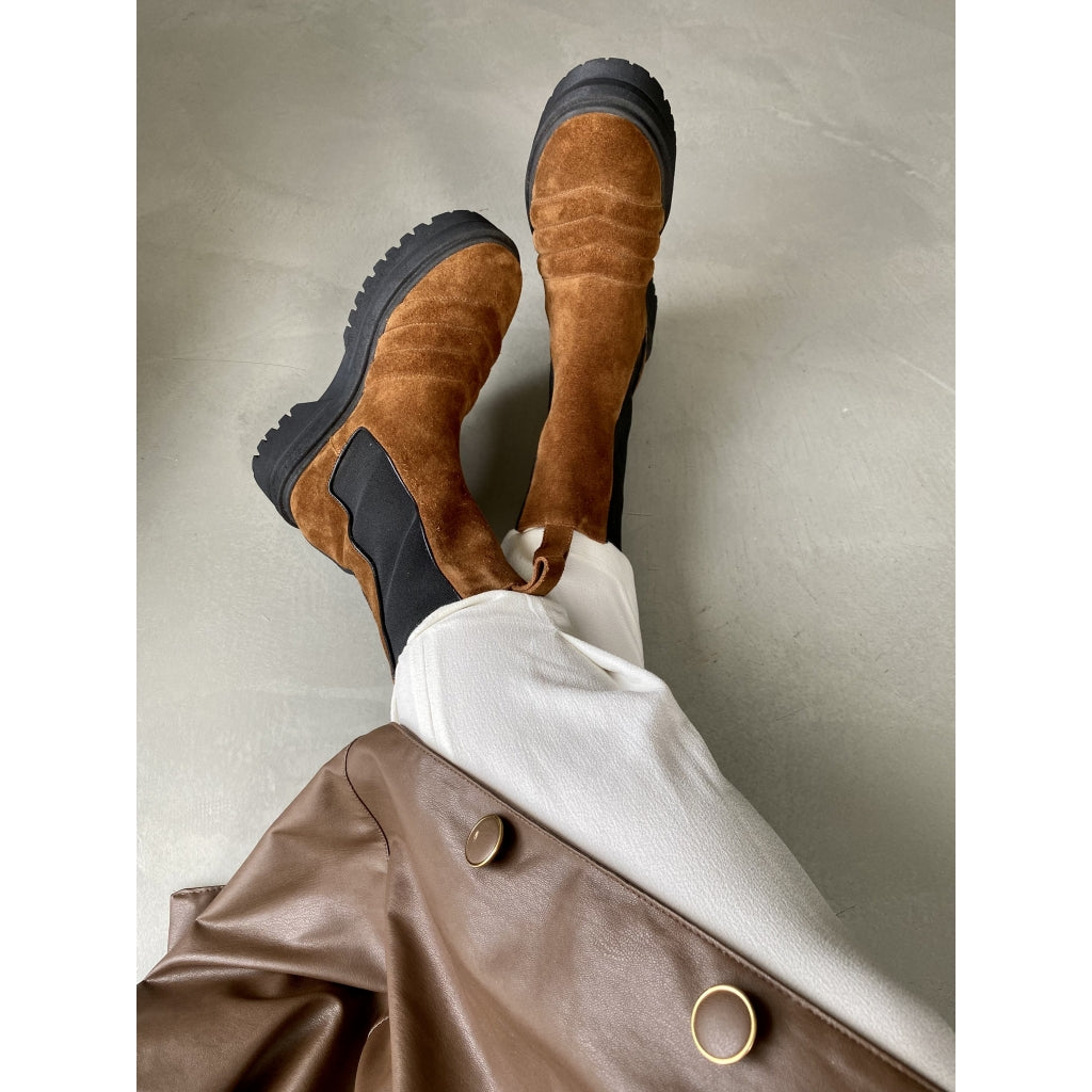COPENHAGEN SHOES WATCH ME (SUEDE) Laarzen 148 Cognac suede
