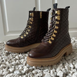 COPENHAGEN SHOES WATCH QUILTED BROWN 22 Boot 0012 BROWN