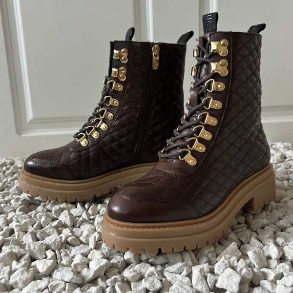 COPENHAGEN SHOES WATCH QUILTED BROWN 22 Boot 0012 BROWN