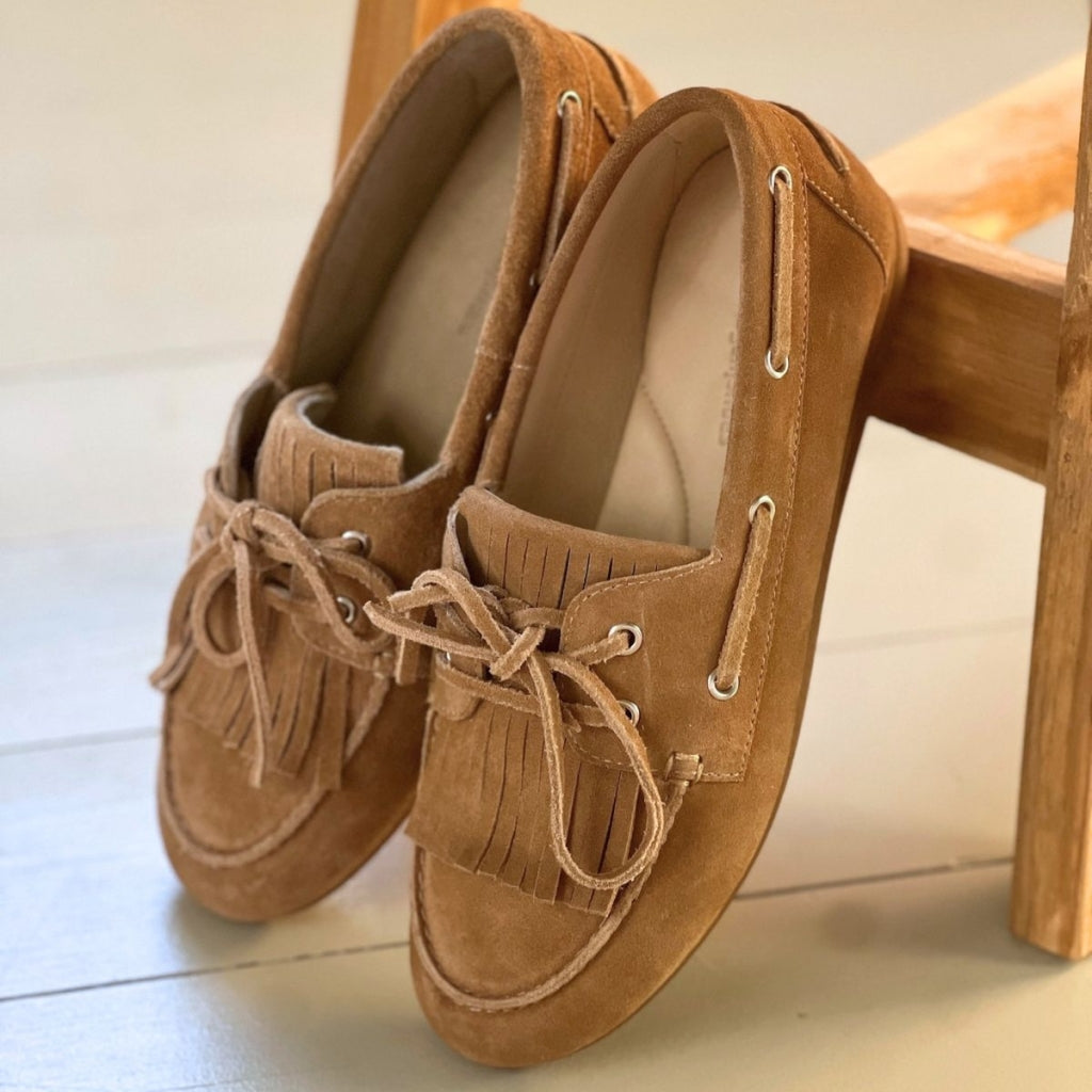 COPENHAGEN SHOES WHEN YOU MOVE S. Boat Shoe 0301 BISCUIT