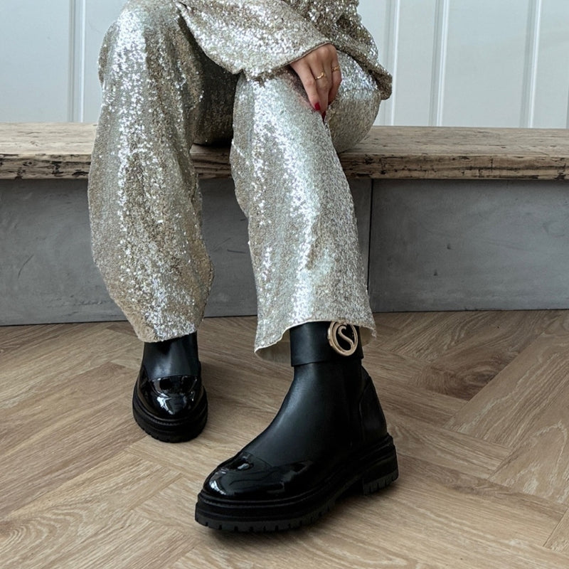 COPENHAGEN SHOES WINDY Boot 0011 BLACK PATENT