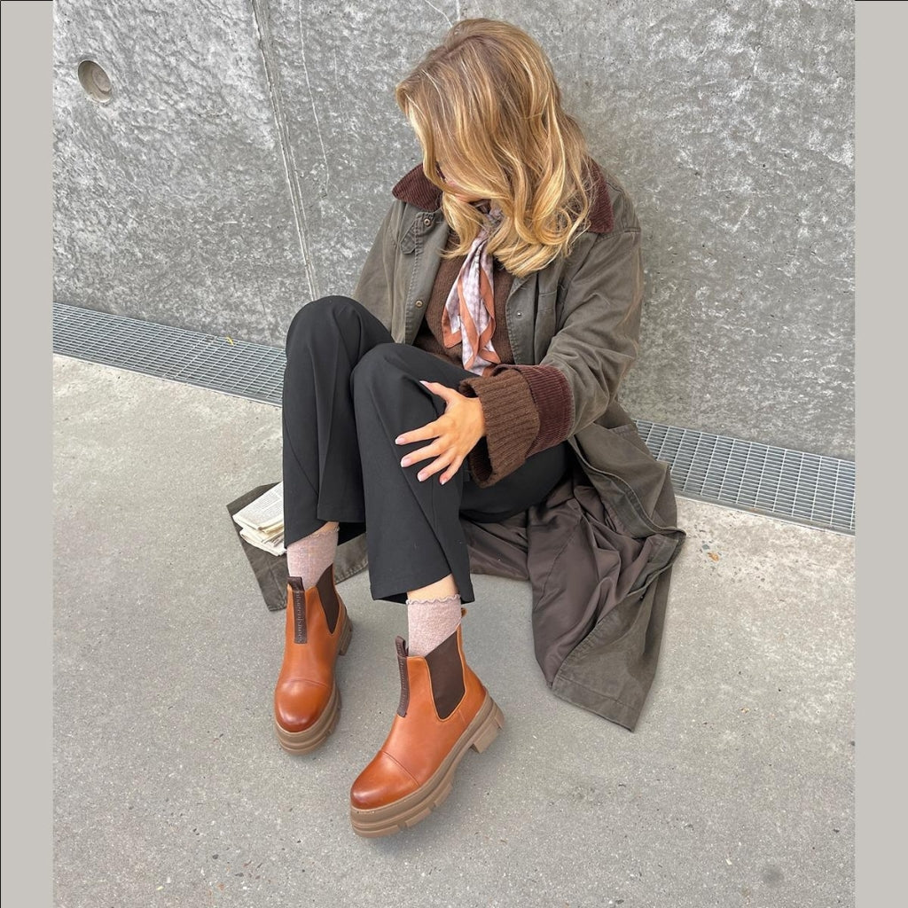 COPENHAGEN SHOES YOU AND ME LOW Laarzen 0241 COGNAC