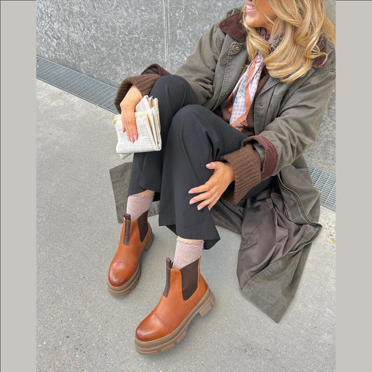 COPENHAGEN SHOES YOU AND ME LOW Laarzen 0241 COGNAC