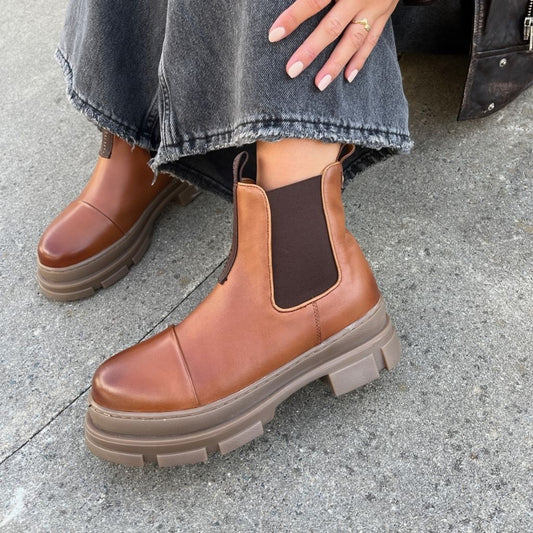 COPENHAGEN SHOES YOU AND ME LOW Laarzen 0241 COGNAC