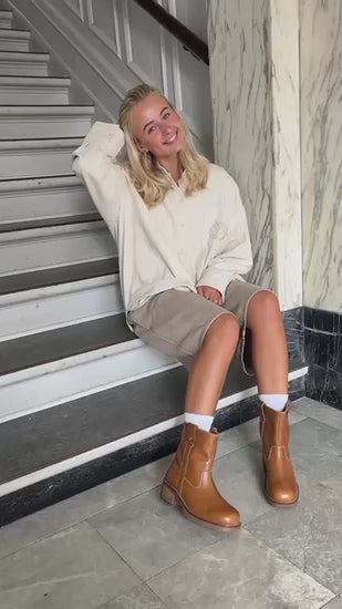 COPENHAGEN SHOES SAY MORE - BROWN/TAN Laarzen 125 TAN