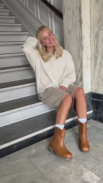 COPENHAGEN SHOES SAY MORE - BROWN/TAN Laarzen 125 TAN