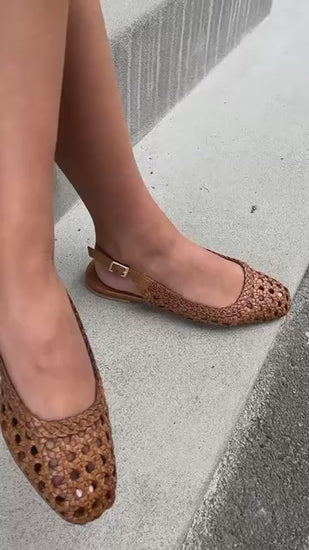 COPENHAGEN SHOES AS THE SEA Ballerinas 0241 COGNAC