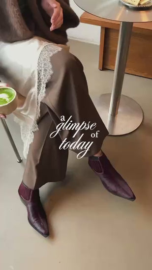 COPENHAGEN SHOES THE WALKING BOOT - HAIR Laarzen 2222 BORDEAUX