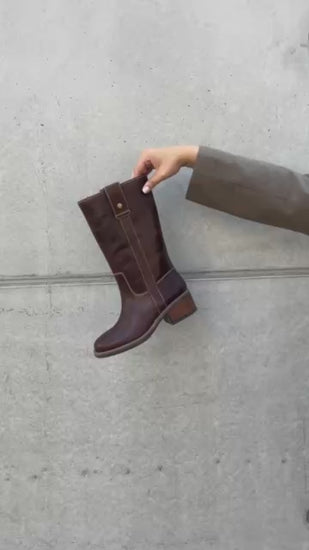 COPENHAGEN SHOES MY GOOD VIBES Long boot 042 CHOCOLATE