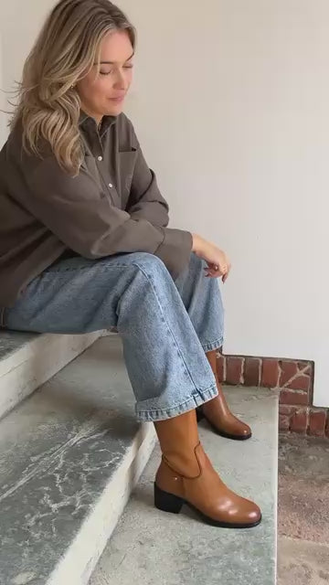 COPENHAGEN SHOES YOUR VIBE Laarzen 125 TAN