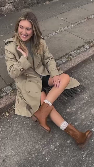 COPENHAGEN SHOES SAY MORE - BROWN/TAN Laarzen 125 TAN