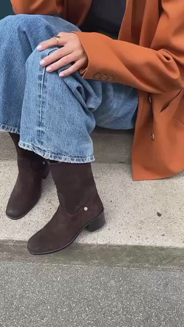 COPENHAGEN SHOES THE REAL WALKING SUEDE Laarzen 0012 BROWN