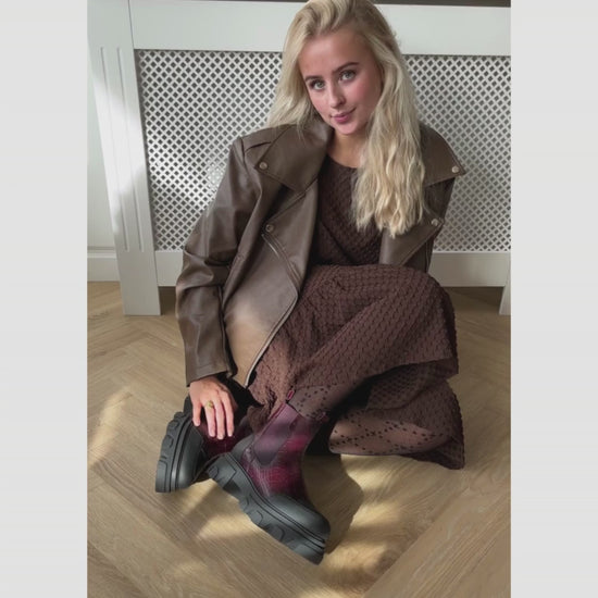 COPENHAGEN SHOES DAY BY DAY Laarzen 181 Bordeaux