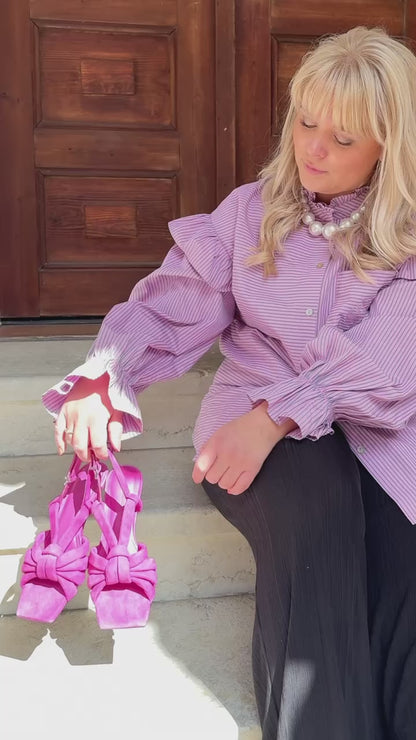 COPENHAGEN SHOES REACH UP SUEDE Heels 250 ORCHID FLOWER