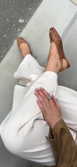 COPENHAGEN SHOES AS THE SEA Ballerinas 0241 COGNAC