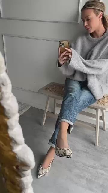 COPENHAGEN SHOES FOREVER AND EVER Ballerinas 500 BLACK/CREAM