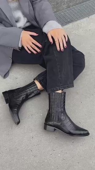 COPENHAGEN SHOES THE STATEMENT Laarzen 0001 BLACK